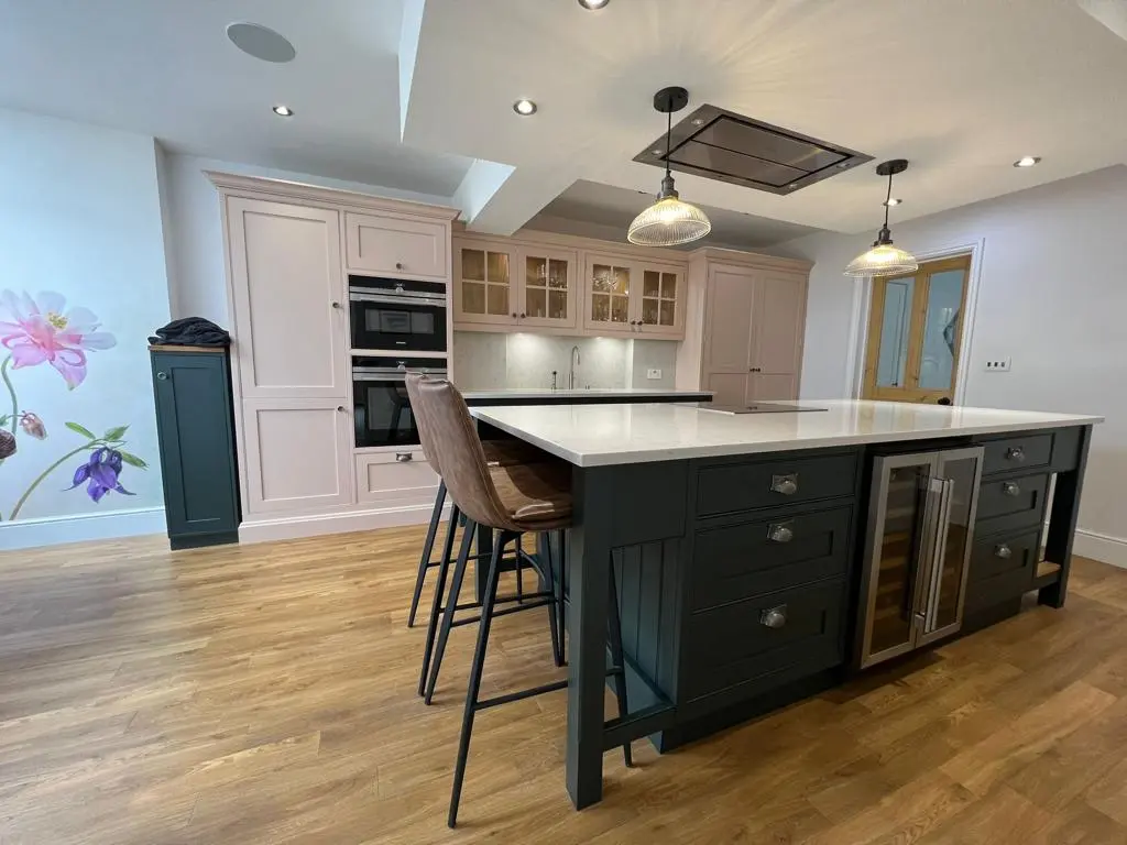 Green kitchen table